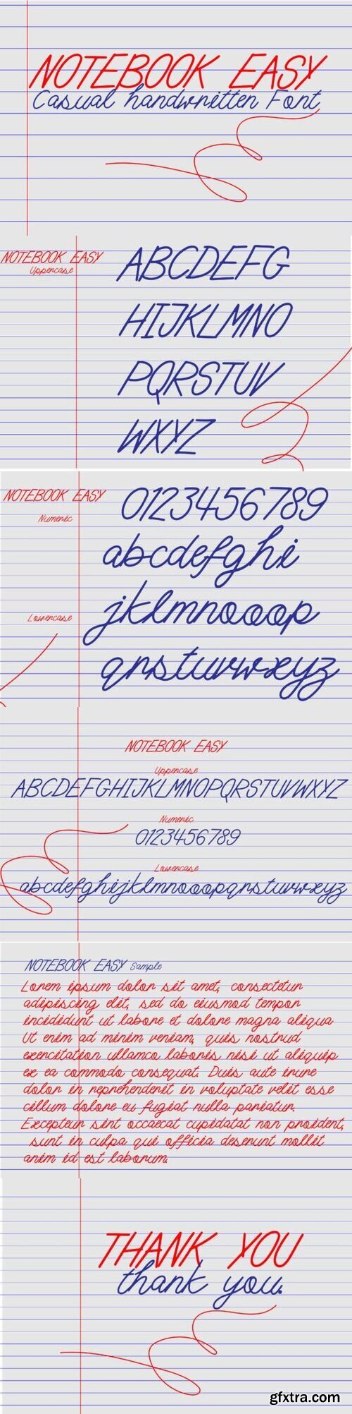 Notebook Easy Font