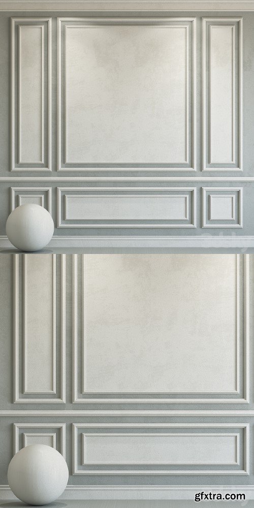 Decorative plaster with molding 114