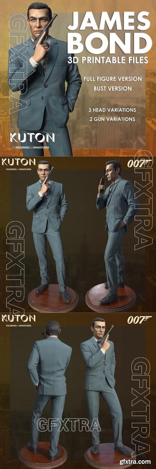 KUTON - Sean Connery 007 – 3D Print Model