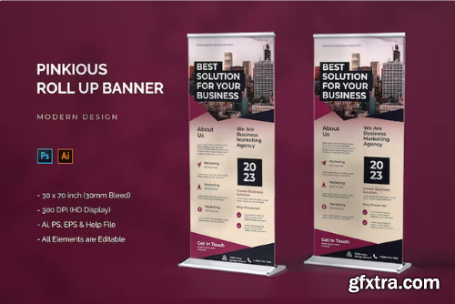 Pinkious - Roll Up Banner