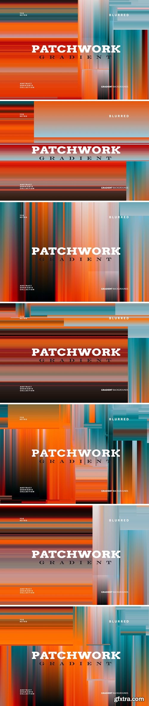 Patchwork Gradient Backgrounds 03 244FUJS