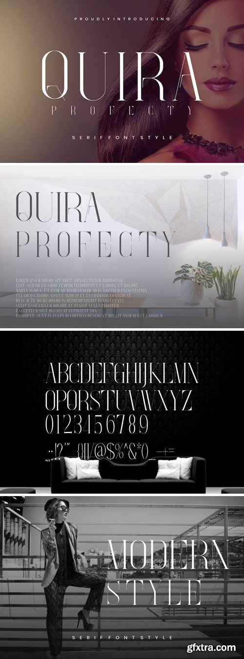 Quira Profecty - Serif Font