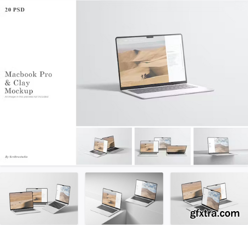 Macbook Pro & Clay Mockup