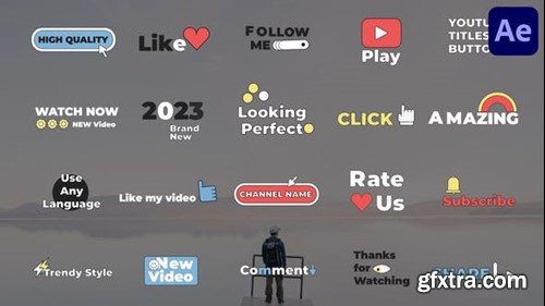 Videohive Youtube Titles Buttons for After Effects 44677021