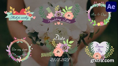 Videohive Wedding Romantic Titles for After Effects 44698293