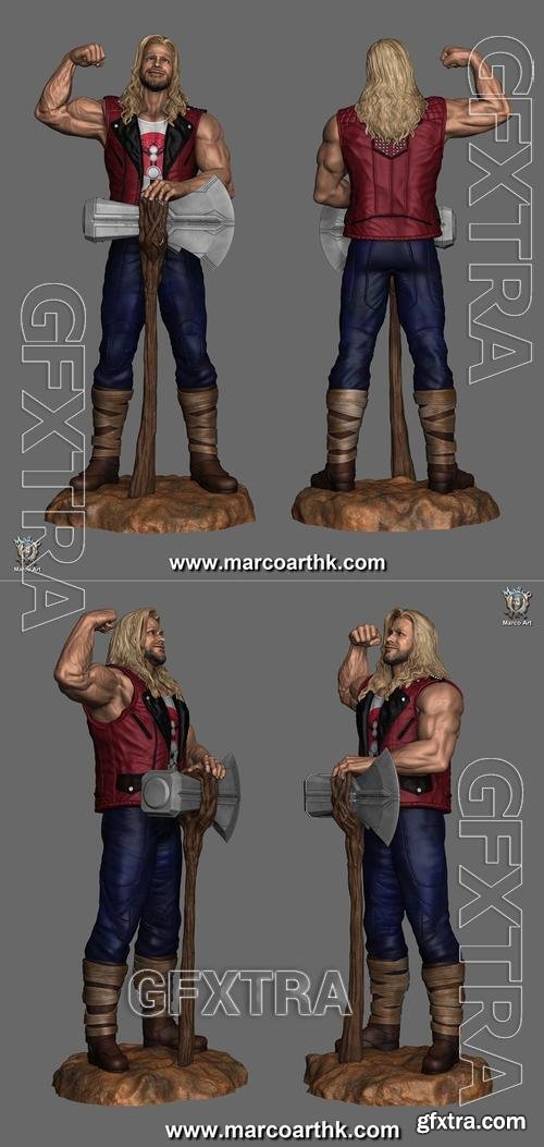 Marco Art - Casual Thor – 3D Print Model