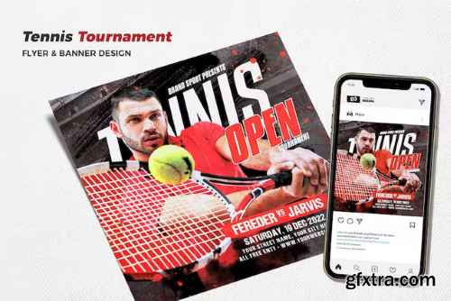 Tennis Tournament Event Flyer