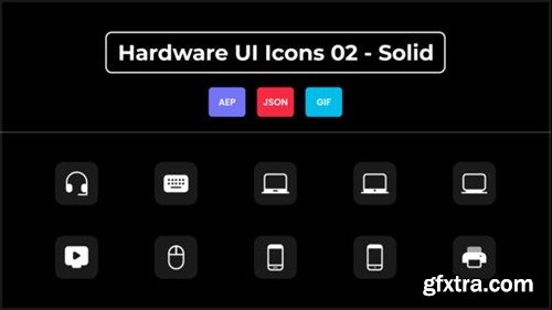 Videohive Hardware UI Icons 02 - Solid 44837043