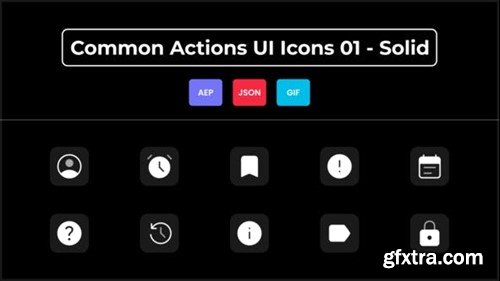 Videohive Common Actions UI Icons 01 - Solid 44836552