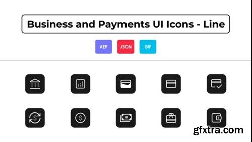 Videohive Business and Payments UI Icons - Line 44836383