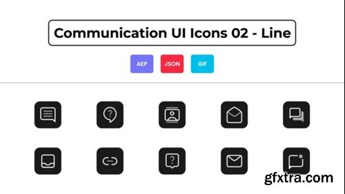 Videohive Communication UI Icons 02 - Line 44836840