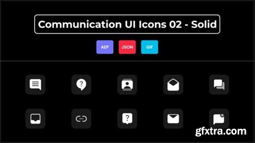 Videohive Communication UI Icons 02 - Solid 44836869