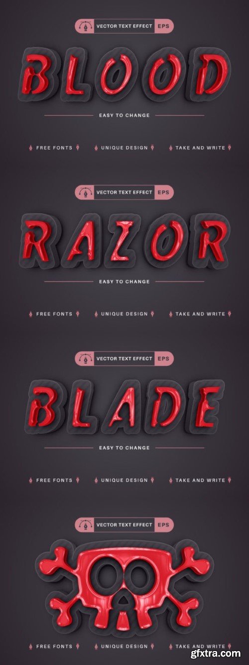 Bloody - Editable Text Effect