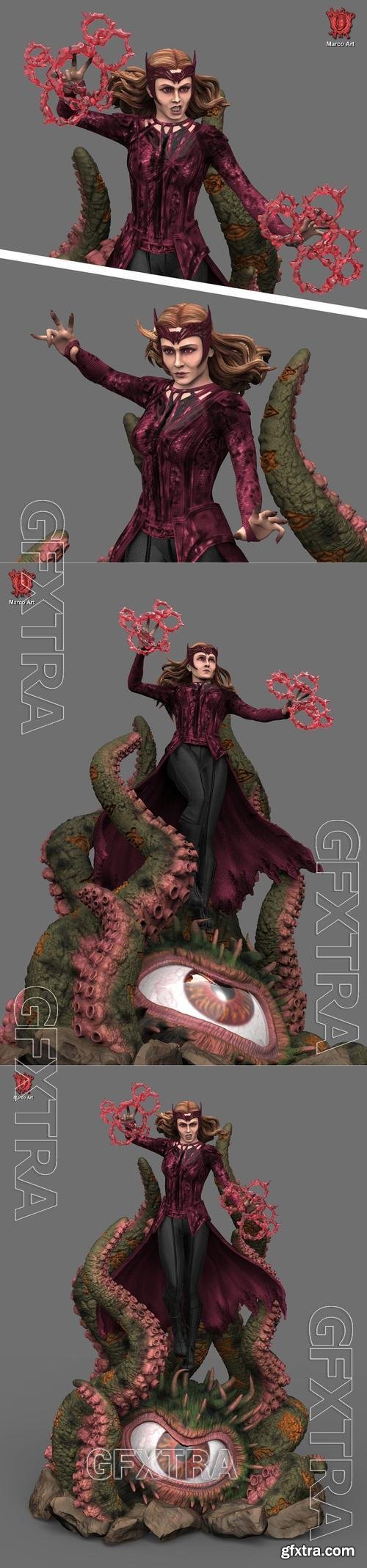 Marco Art - Scarlet Witch – 3D Print Model