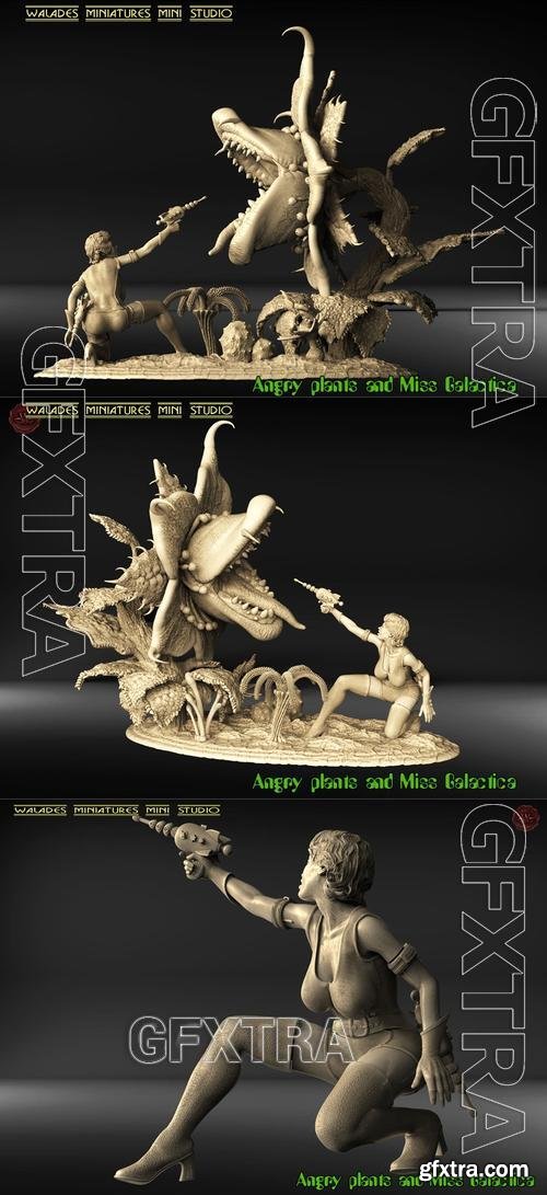 Plants and Miss Galacti – 3D Print Model