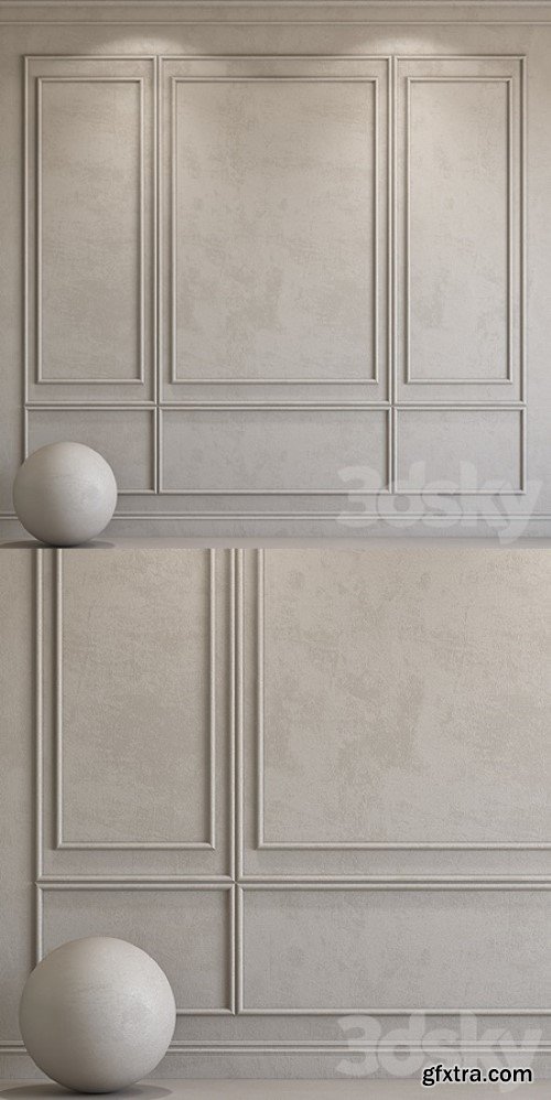 Decorative plaster with molding 134