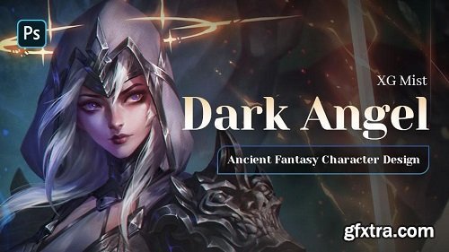 Wingfox – Ancient Fantasy Character Design - Dark Angel with XG Mist