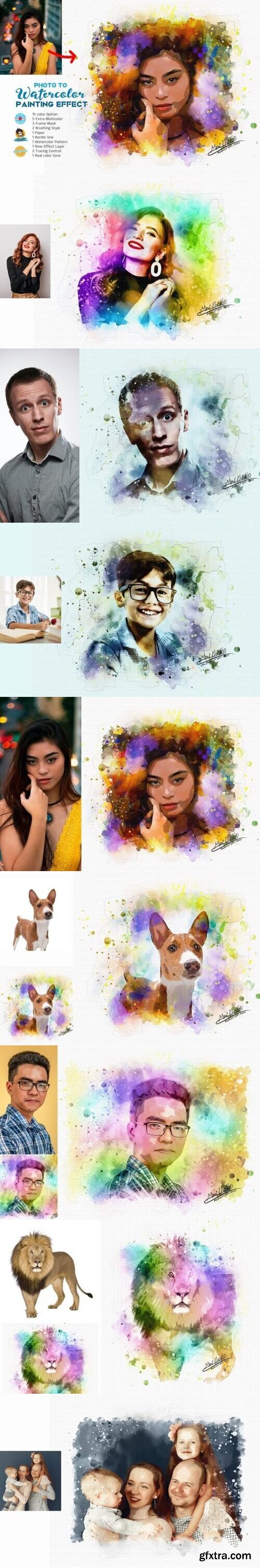 Photo to Watercolor Painting Effect