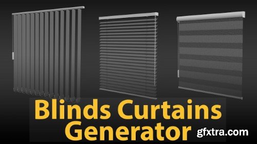 Blinds Curtains Generator v1.0 for 3DS Max 2018 & higher