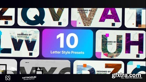 Videohive Letters Typography Vol. 01 44856483