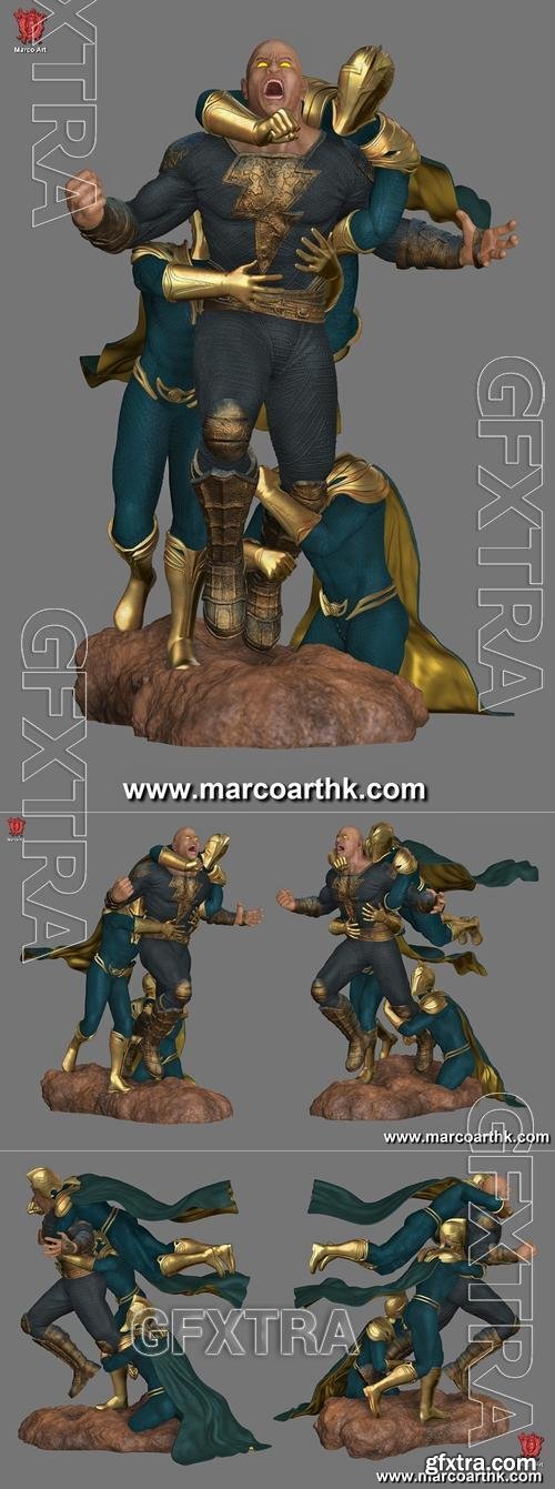 Marco Art - The Black Adam and Doctor Fate – 3D Print Model