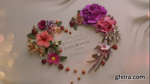 Videohive Floral Wedding Slideshow 44798936