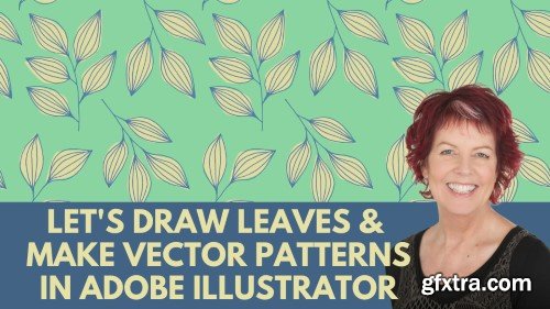 Leaf Patterns in Illustrator - A Graphic Design for Lunch™ class - Vectorize Drawings 3 Ways