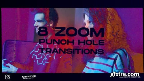 Videohive Punch Hole Zoom Transitions Vol. 01 44940730