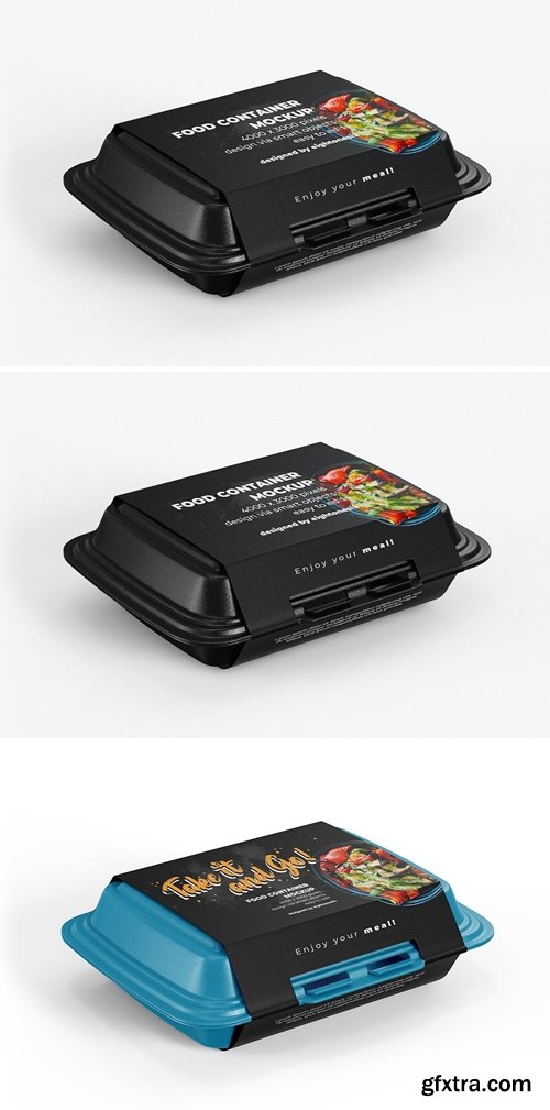 Take Away Food Container Mock-Up Template R8TC76W