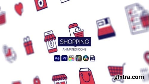 Videohive Shopping Animated Icons 44952124