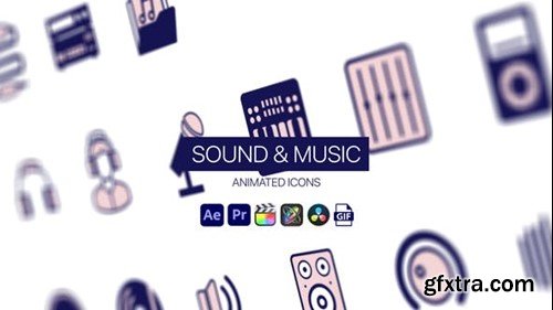 Videohive Sound & Music Animated Icons 44952162