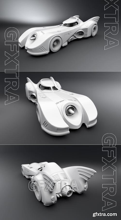 Batmobile Scale model – 3D Print Model