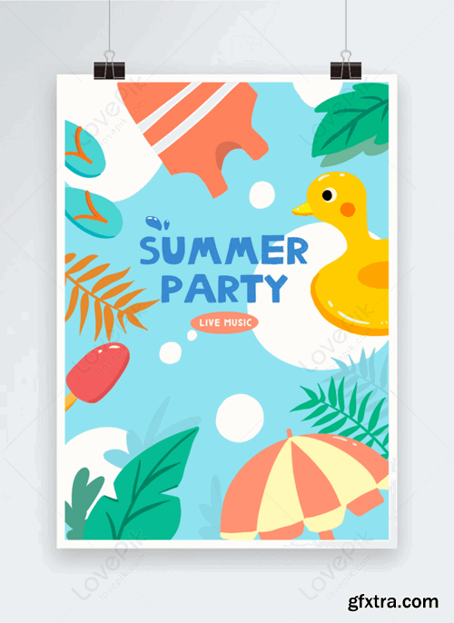 Summer Beach Party Template 466272517