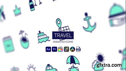 Videohive Travel Animated Icons 44952237