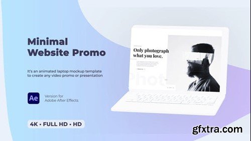 Videohive Minimal Website Promo - Laptop Mockup 29505029