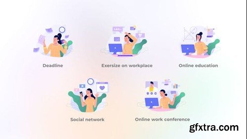 Videohive Social Network - Flat concepts 44942340