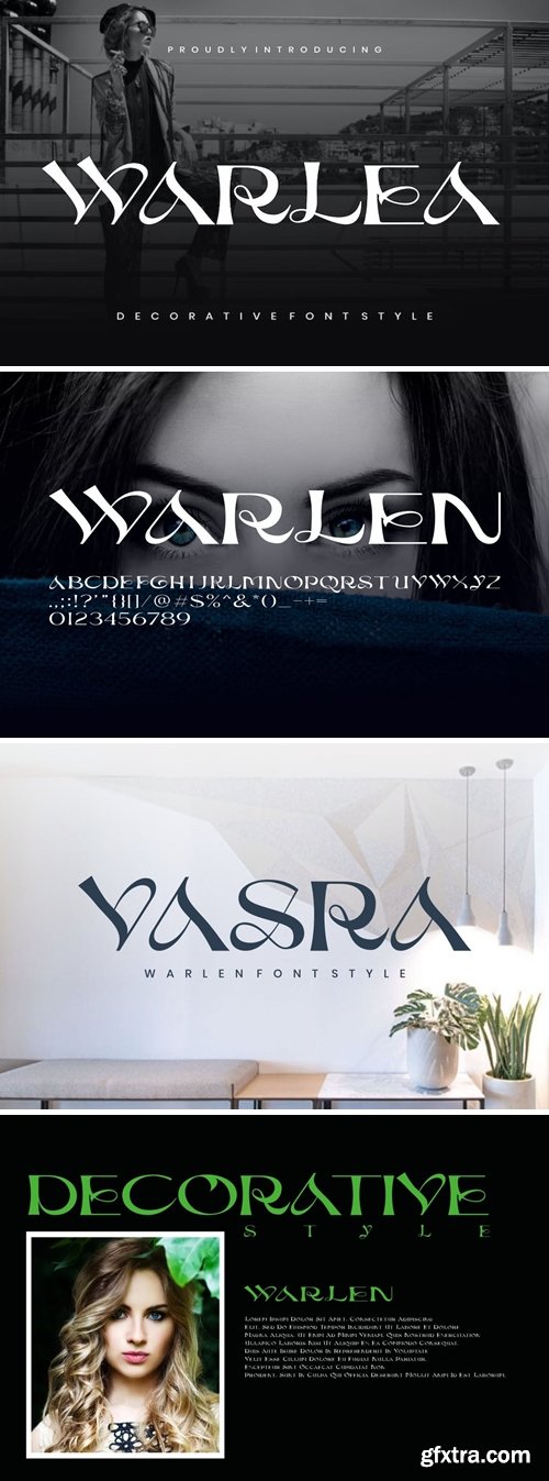 Warlea - Decorative Font
