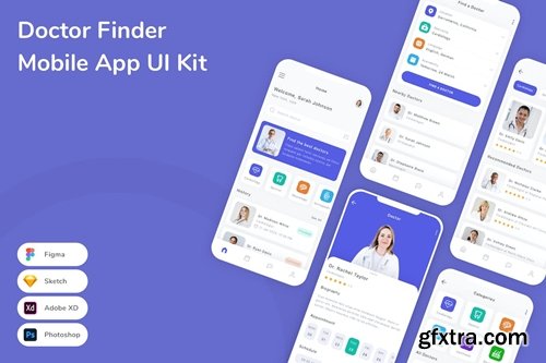Doctor Finder Mobile App UI Kit NAG59JG