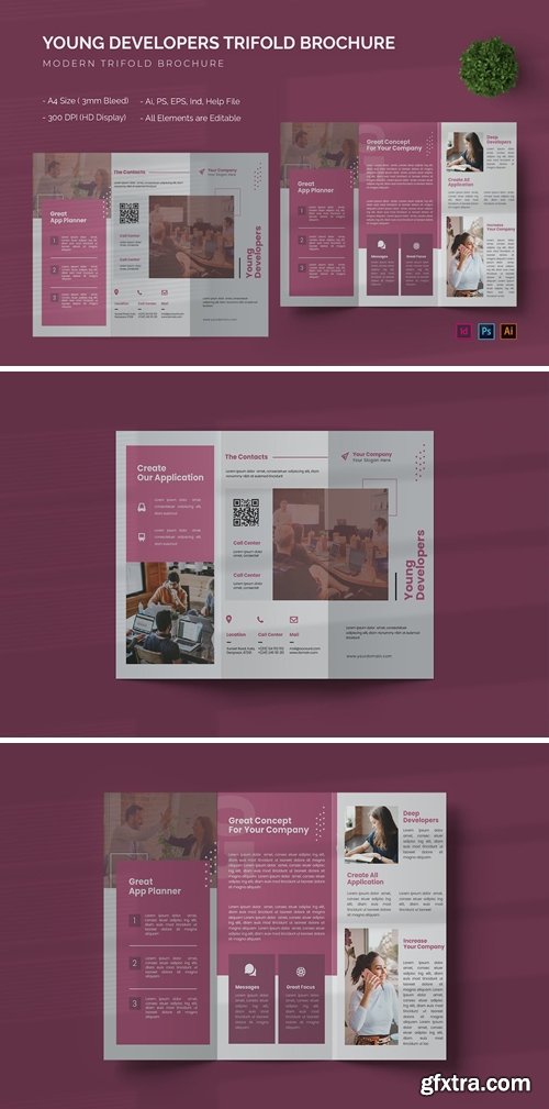 Young Developers - Trifold Brochure EHWZSZF
