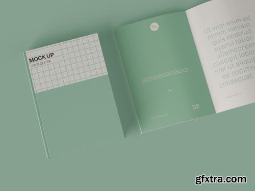 Top View of Two Books Mockup 348329662