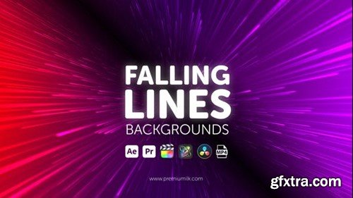 Videohive Falling Lines Backgrounds 45103779