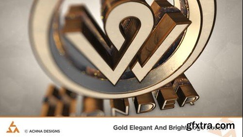 Videohive Gold Elegant And Bright Logo Reveal 36339673