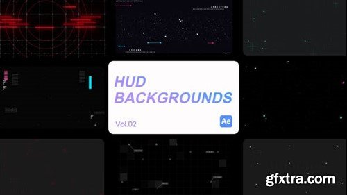Videohive HUD Backgrounds 02 for After Effects 45187594