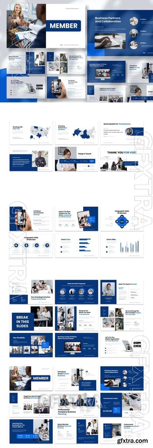Member - Business Presentation PowerPoint Template RTBXA2D