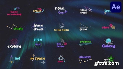 Videohive Space Titles for After Effects 45212059