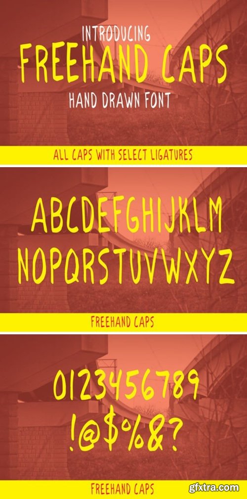 Freehand Caps Font