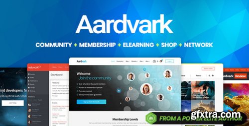 Themeforest - Aardvark - Community, Membership, BuddyPress Theme 4.44.1 - Nulled