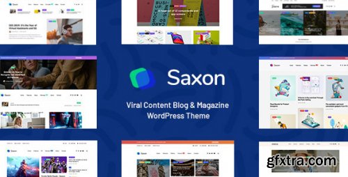Themeforest - Saxon - Viral Content Blog & Magazine Marketing WordPress Theme 1.9.1 - Nulled