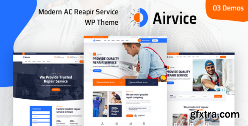 Themeforest - Airvice - AC Repair Services WordPress Theme 1.1.6 - Nulled