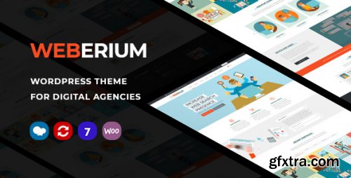 Themeforest - Weberium | Responsive WordPress Theme Tailored for Digital Agencies 1.24 - Nulled
